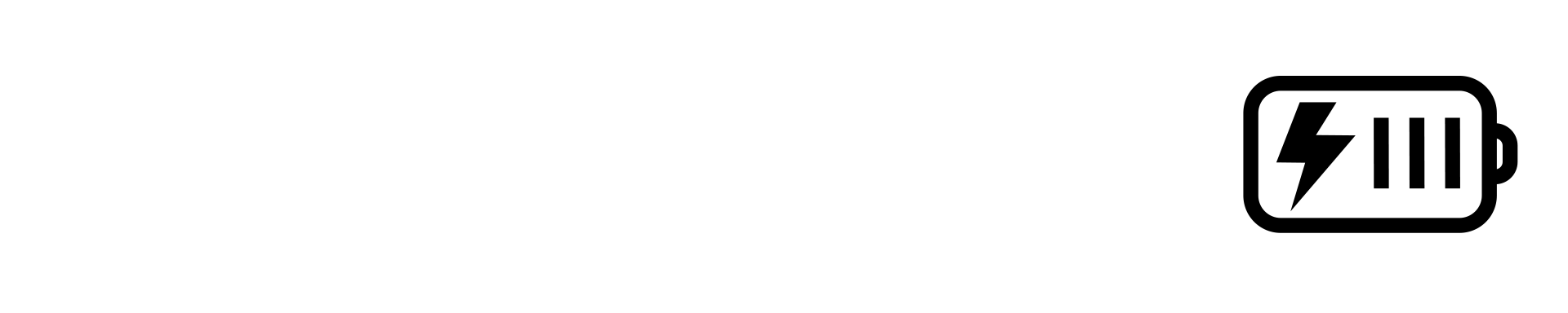 Visiškai elektrinis MINI - įkrovimas - baterijos piktograma